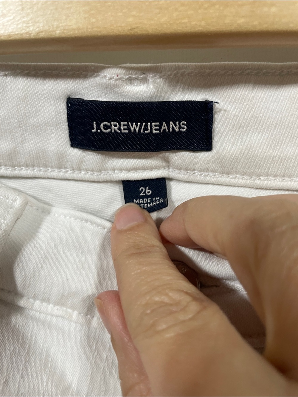 J. Crew White Frayed Hem Denim Shorts - Picture 2 of 3